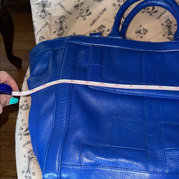 Blue Leather Women's Bag Isabella fiore - Picture 6 of 16